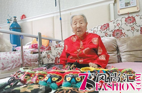 北京“巧手奶奶”喜过百岁生日 为孙辈缝出百双猫儿鞋
