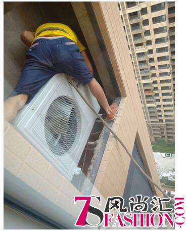 悬空54楼装空调 苏宁818服务超“燃”