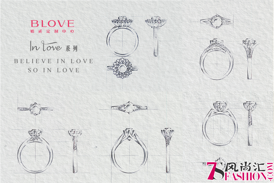 BLOVE联合国际铂金协会(PGI?)推出IN LOVE铂金婚戒系列，知名艺人颖儿倾情演绎