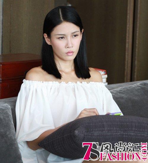 张蓝心时尚发型图片