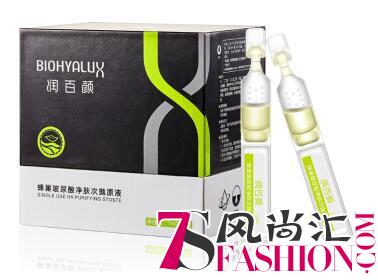 战痘实力派！包文婧强推润百颜蜂巢玻尿酸净肤次抛原液
