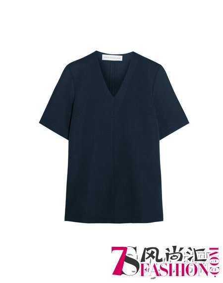 19 Victoria Beckham Denim 棉质亲肤短袖上衣