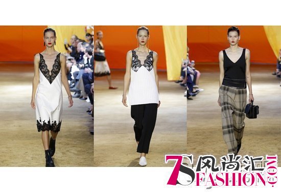 2  Céline 2016年春季成衣秀场上，形似睡衣的吊带裙十分抢眼