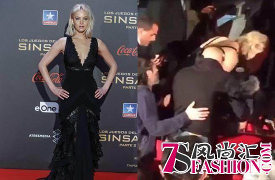 “大表姐”詹妮弗-劳伦斯（Jennifer Lawrence）又摔了