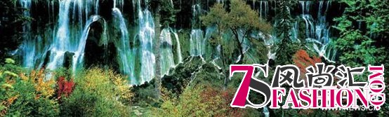 3、九寨沟诺日朗瀑布。新华网发（何世尧摄）