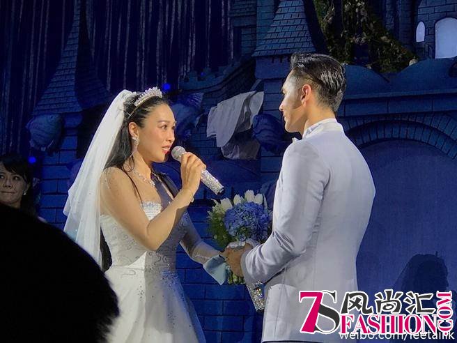 钟丽缇大婚美若人鱼 喊话张伦硕：下辈子早点娶我