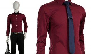 酒红色衬衣配哪种颜色的领带最好 你知道了吗